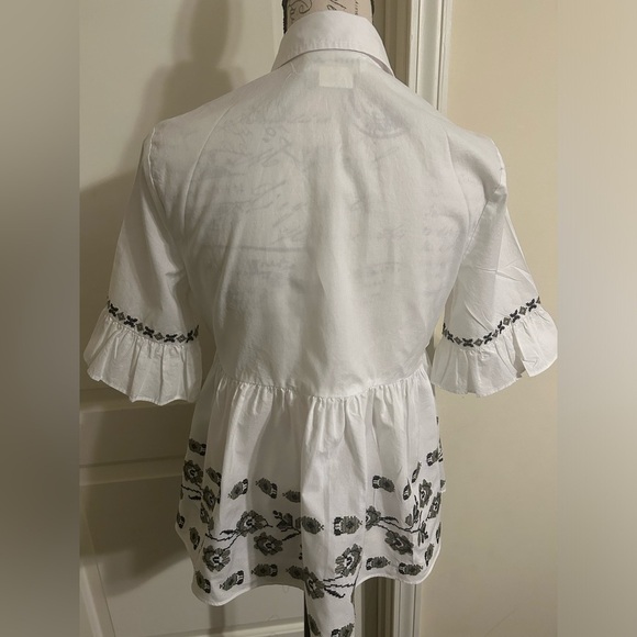 Kate Spade ♠️ embroidered poplin shirt - Picture 4 of 6